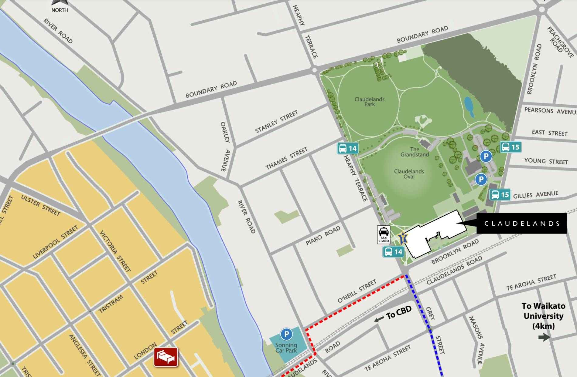 Claudelands Arena Map