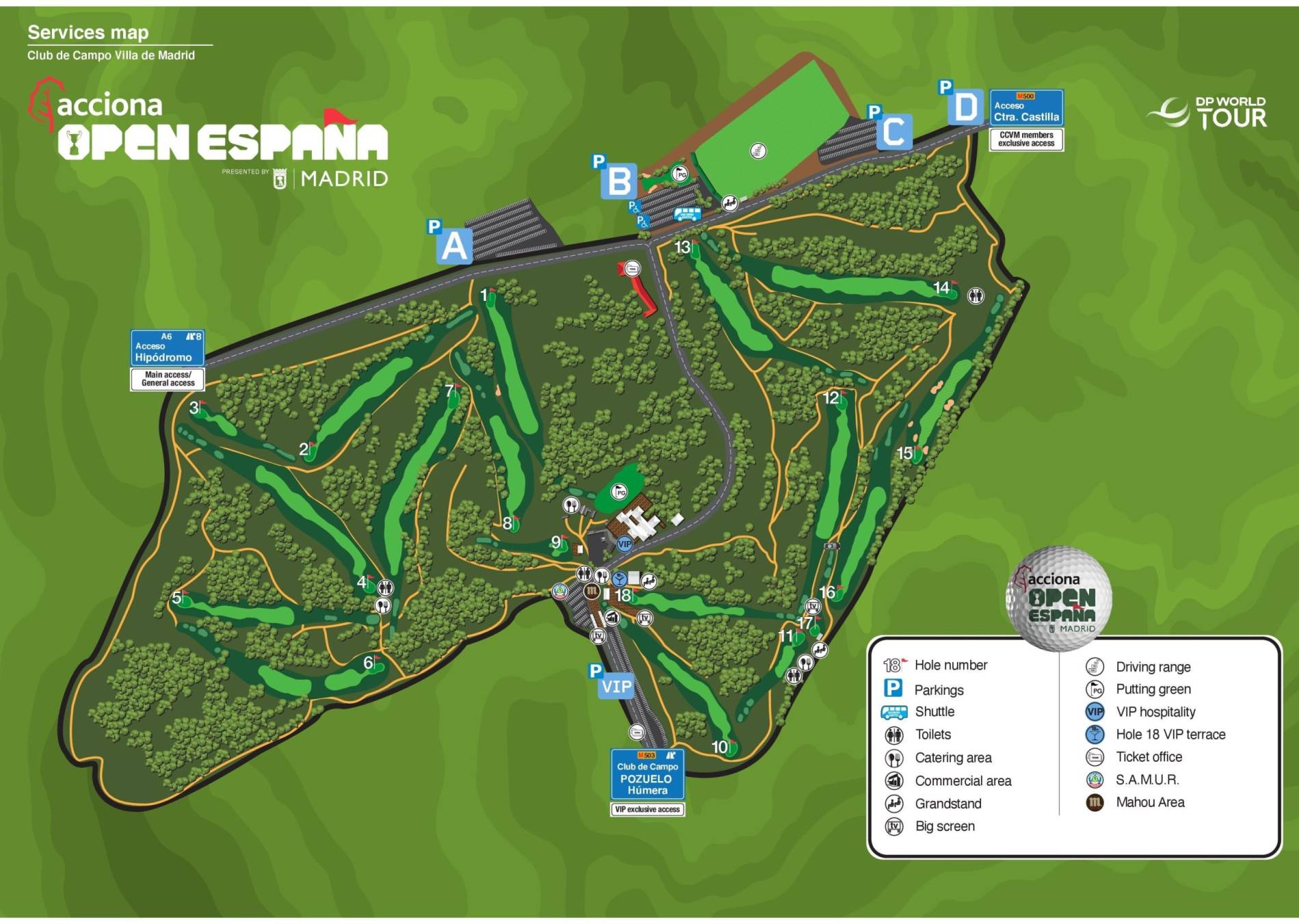 Club de Campo Villa de Madrid Map
