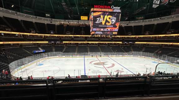 Club Section 308 at Honda Center