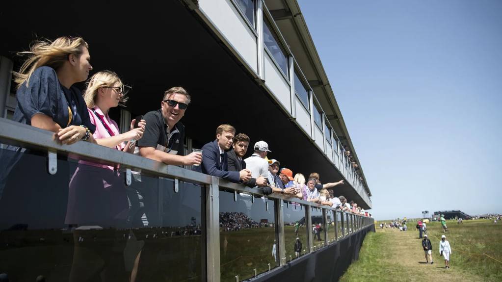 Clubmakers provides elevated views from a balcony