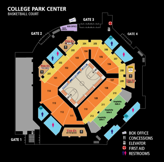 College Park Center Map