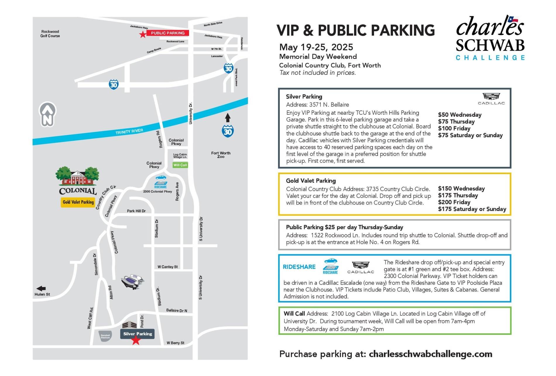 Colonial Country Club (Fort Worth) Map