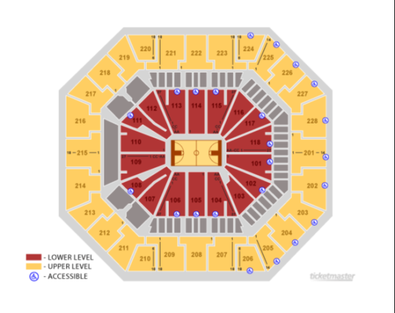 Colonial Life Arena Map
