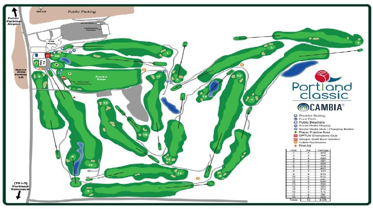 Columbia Edgewater Country Club Map