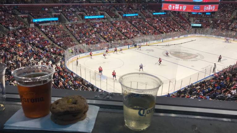 Corona Beach House High-Top Table in CL6 at FLA Live Arena