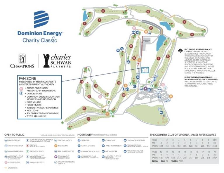 Country Club of Virginia Map