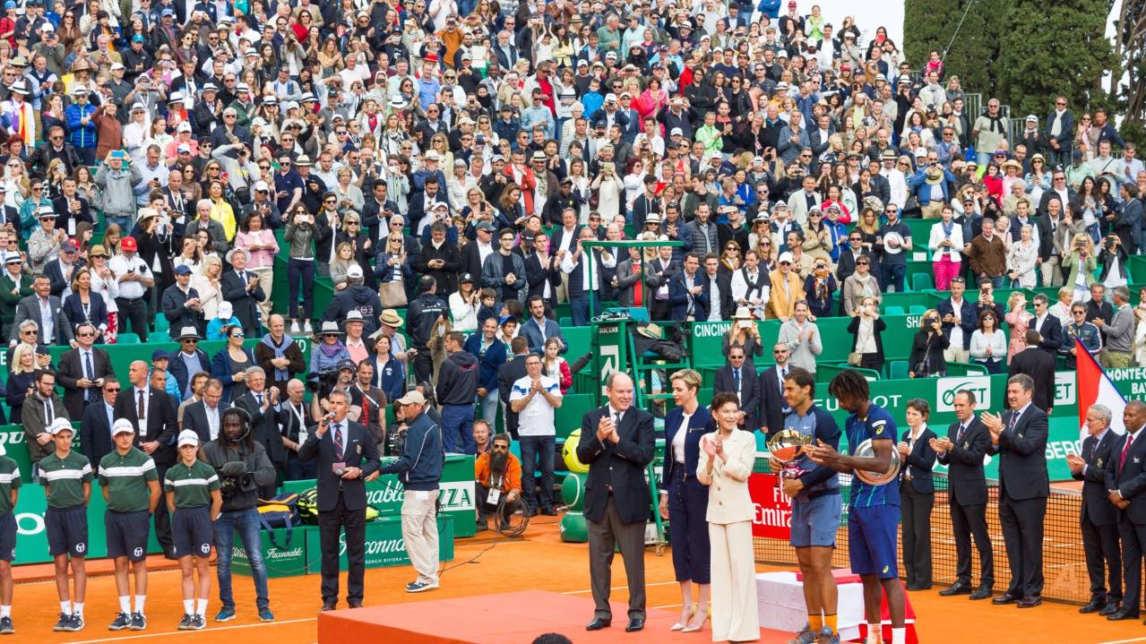 Court Rainier III during the Monte-Carlo Masters