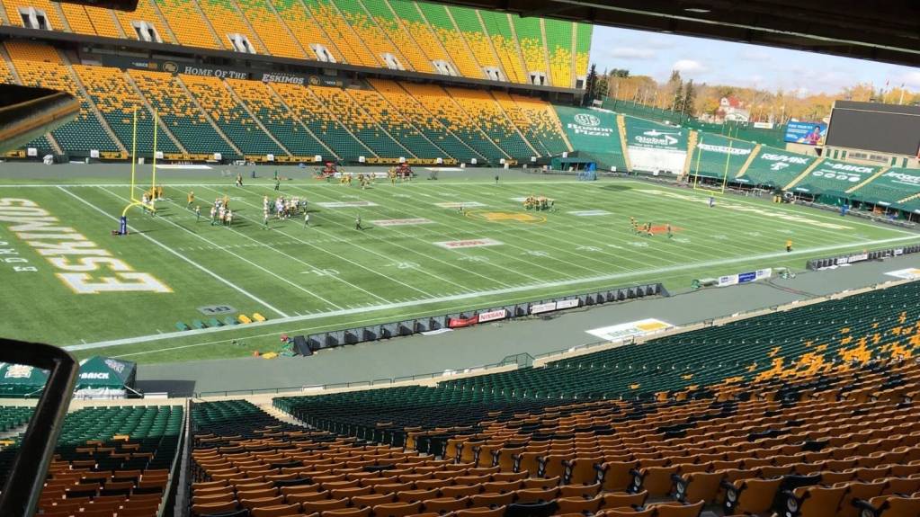 Covered Lower Sideline Seats in Section Z at Commonwealth Stadium
