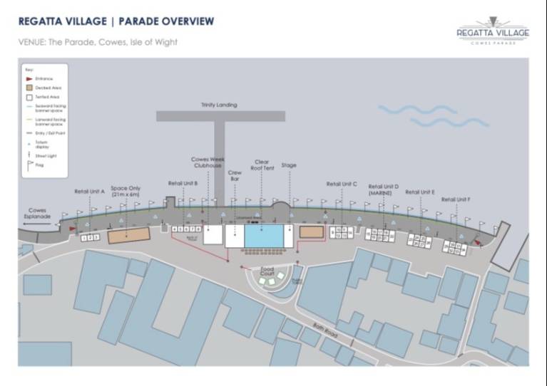 Cowes Parade Map