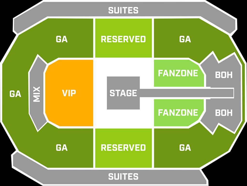 Credit Union of Texas Event Center Map