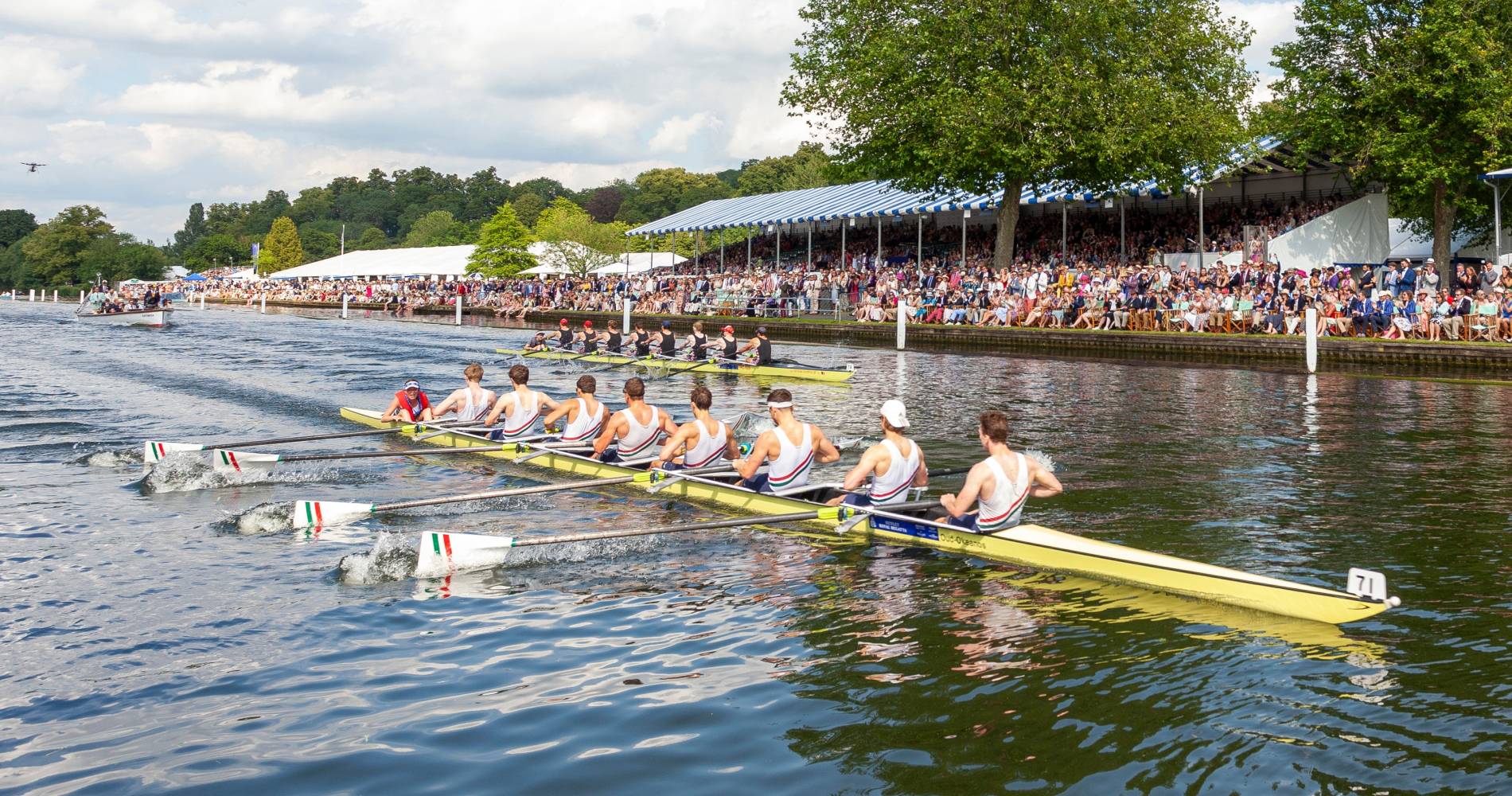 Crews compete in Henley Royal Regatta