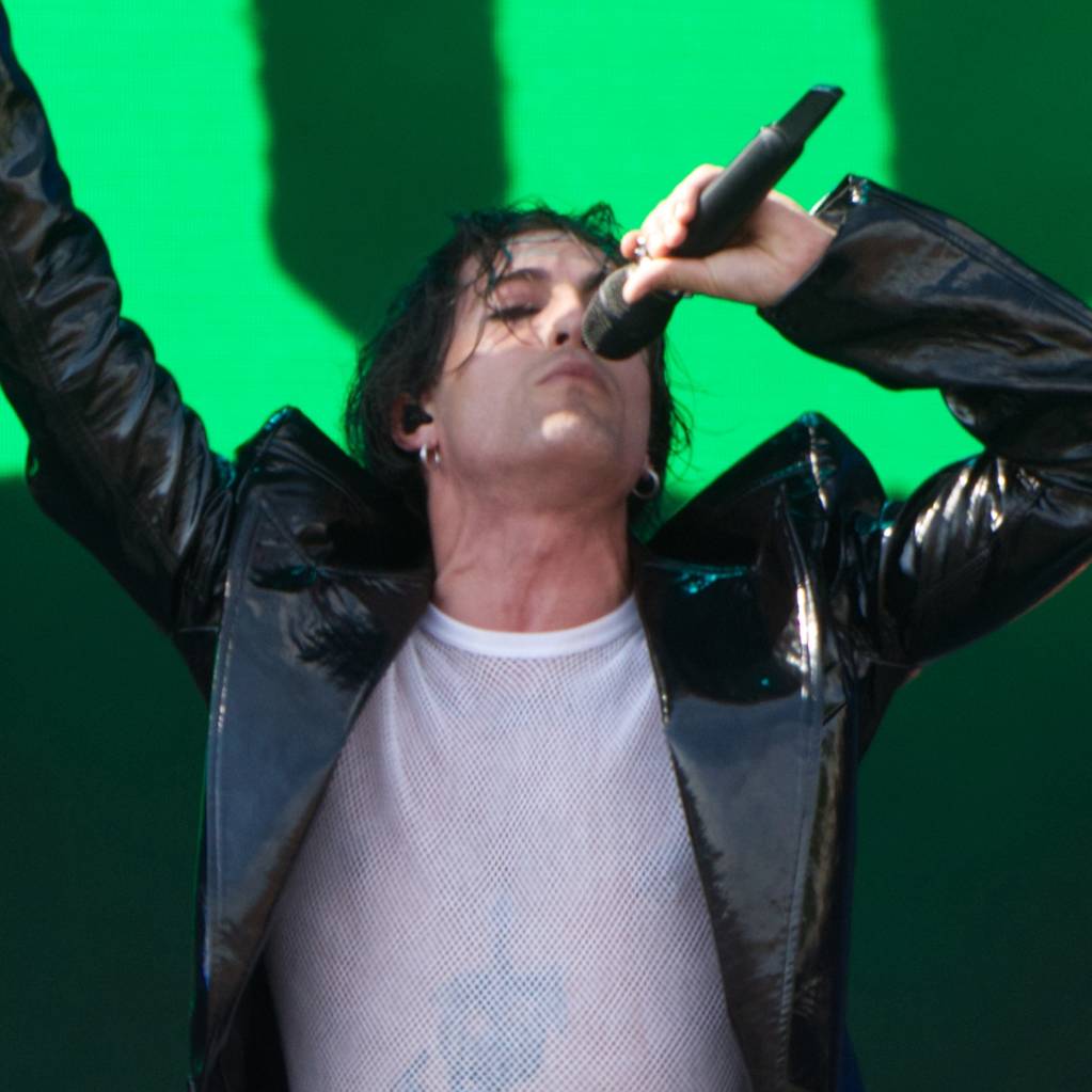 DamianoDavid playing with Måneskin at Rock im Park