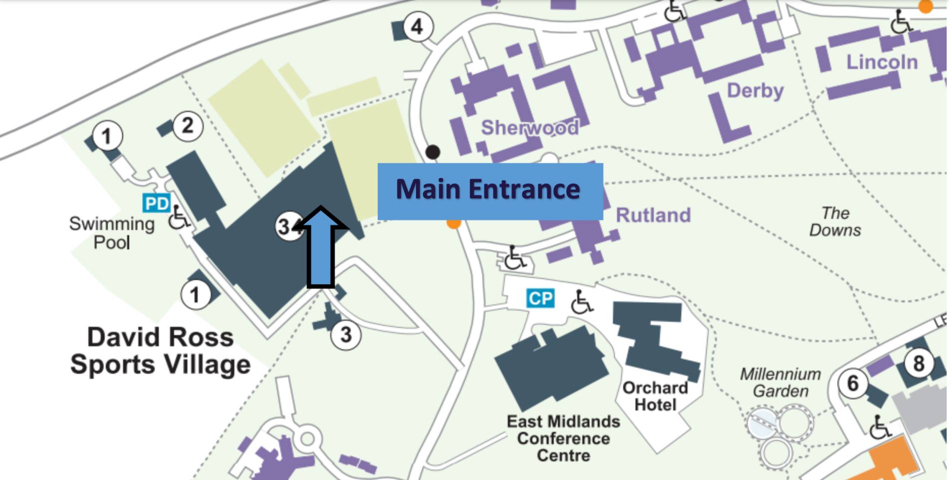 David Ross Sports Village Map