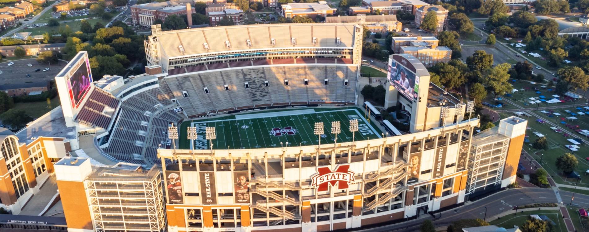 Davis Wade Stadium is home to the Mississippi State Bulldogs football team