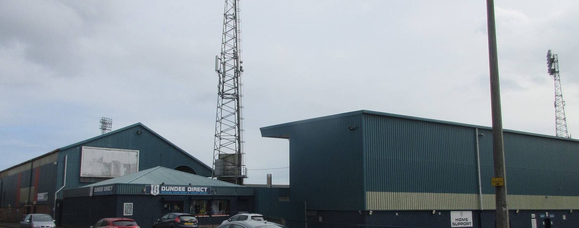 Dens Park is just 200 yards from Tannadice Park