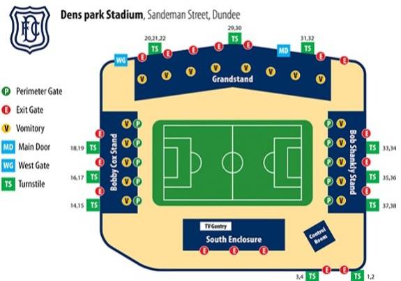 Dens Park Map