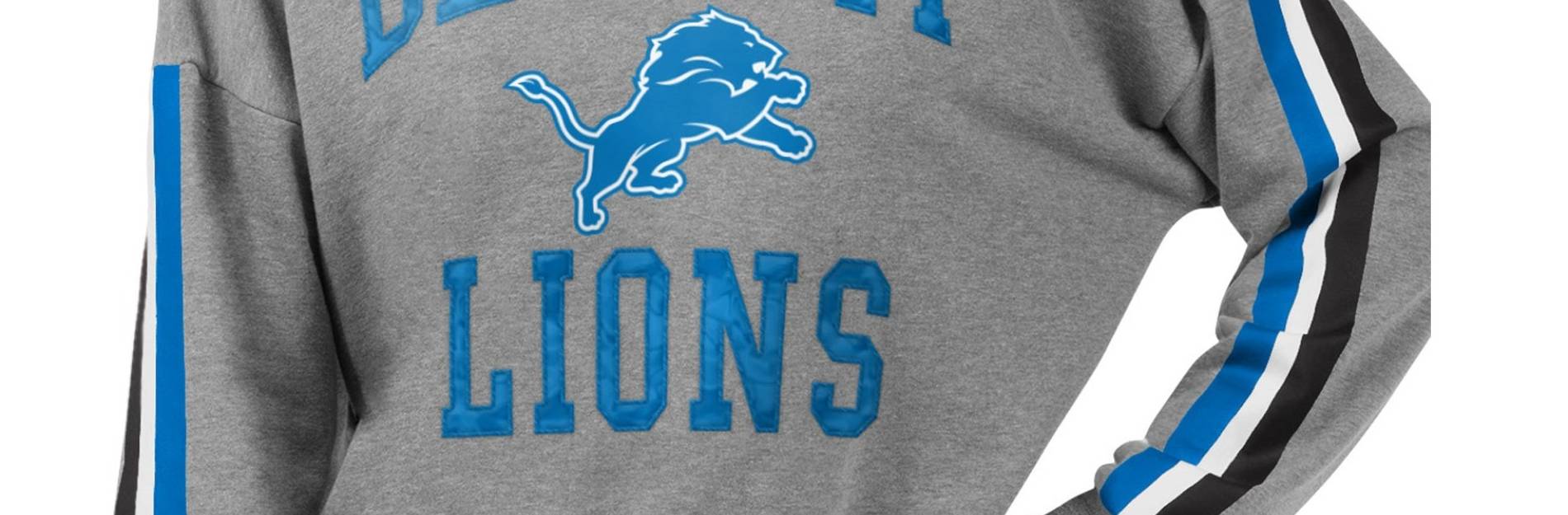 Mens Detroit Lions New Era Gray/Honolulu Blue On-Field Player