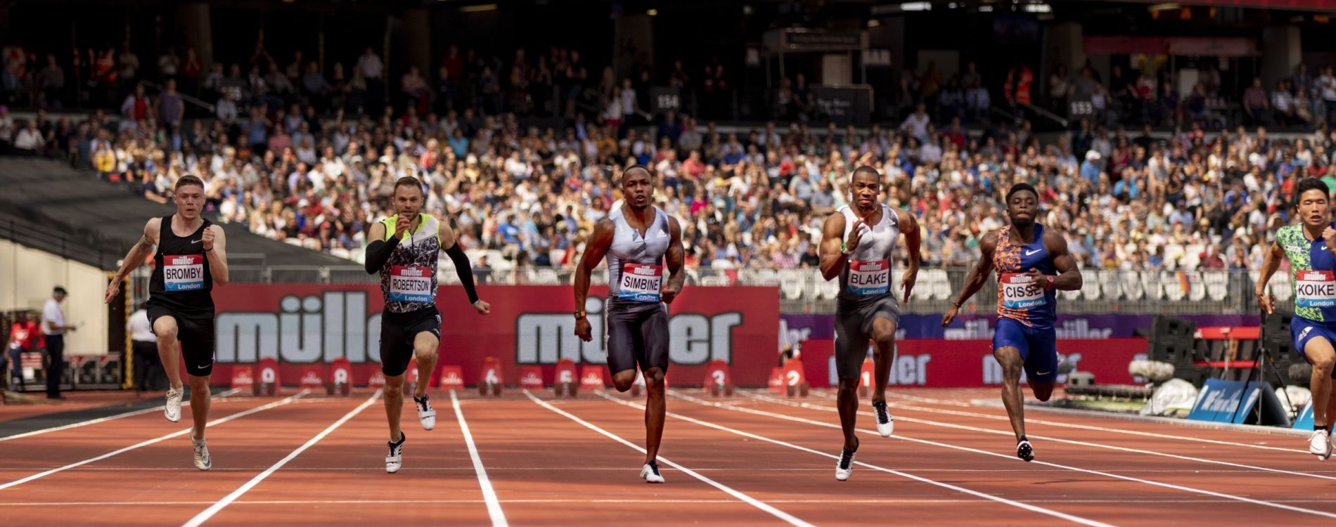 Diamond League track race in London