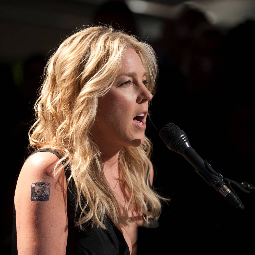 Diana Krall performs at the Apollo 40th anniversary celebration held at the National Air and Space Museum