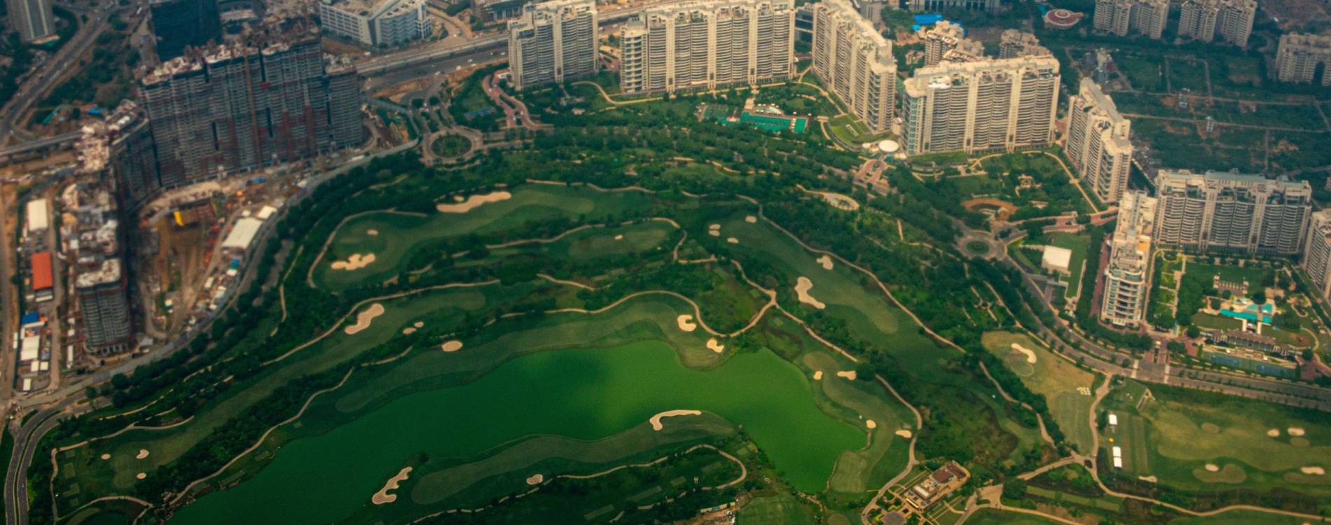 DLF Golf & Country Club from the air
