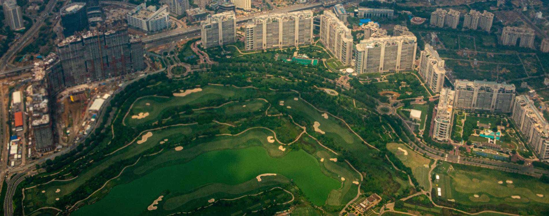 DLF Golf & Country Club from the air