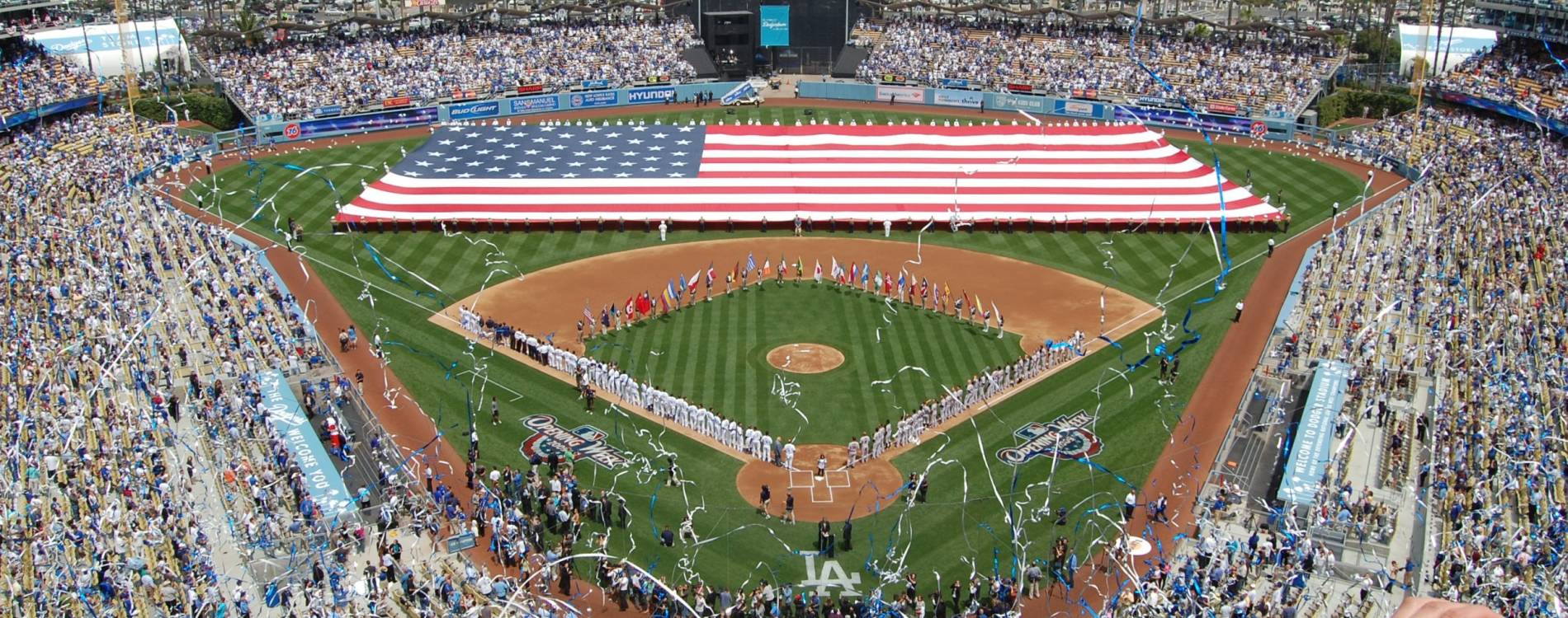 Dodger Stadium on Opening Day