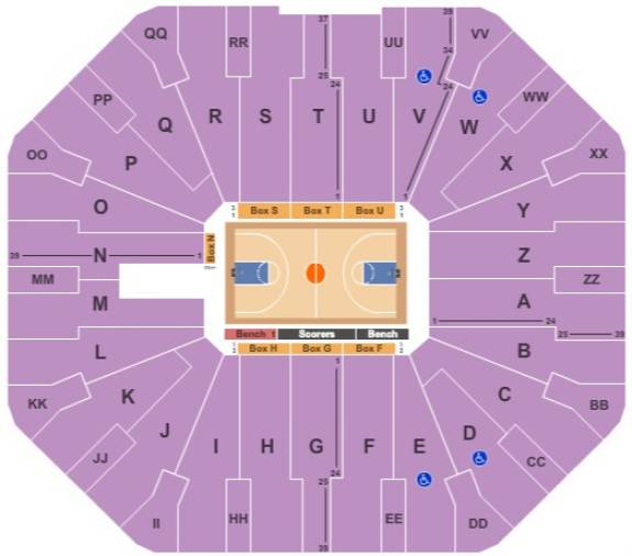 Don Haskins Center Map