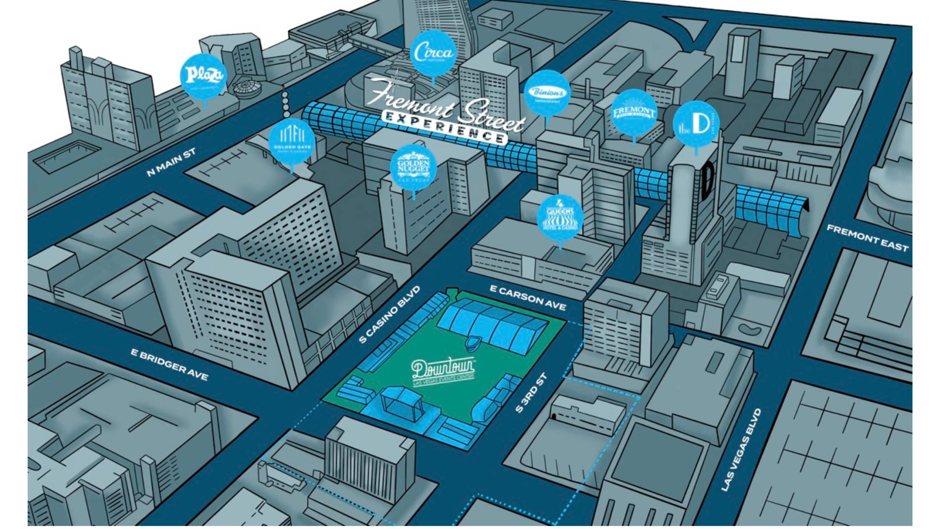Downtown Las Vegas Events Center Map
