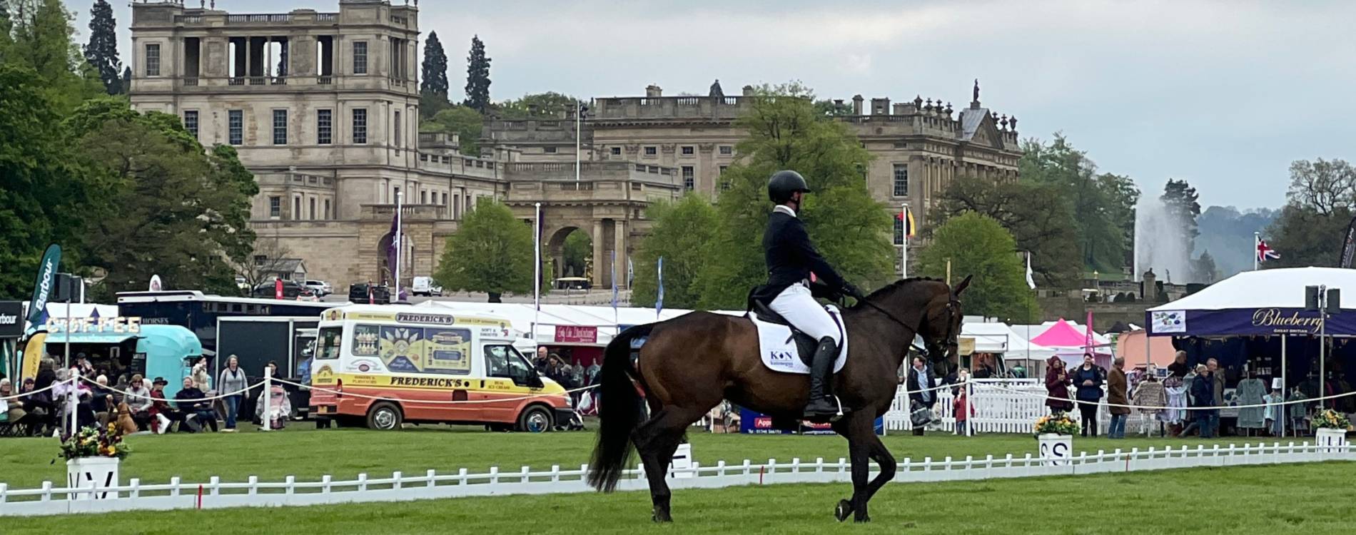 Dressage test at Chatsworth Horse Trials