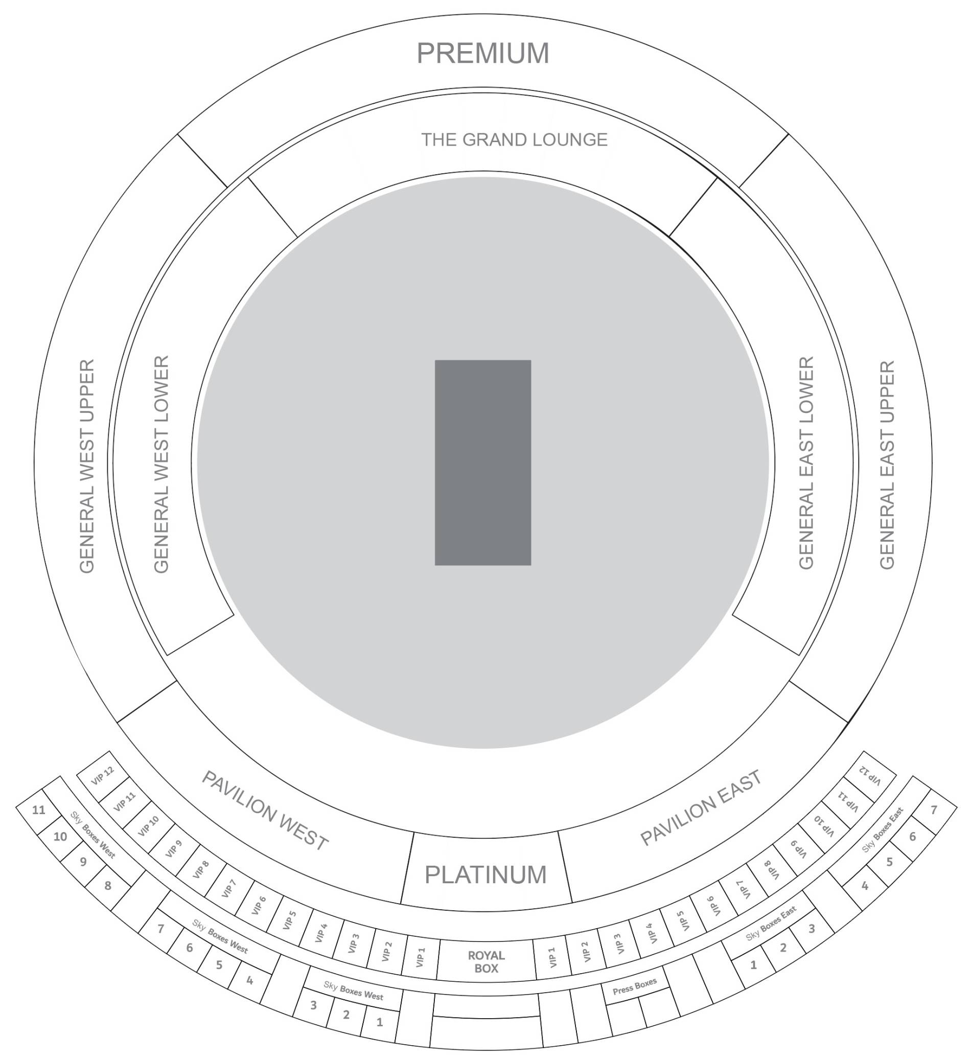 Dubai International Cricket Stadium Map