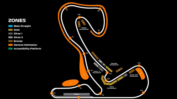 Dutch Grand Prix grandstand map