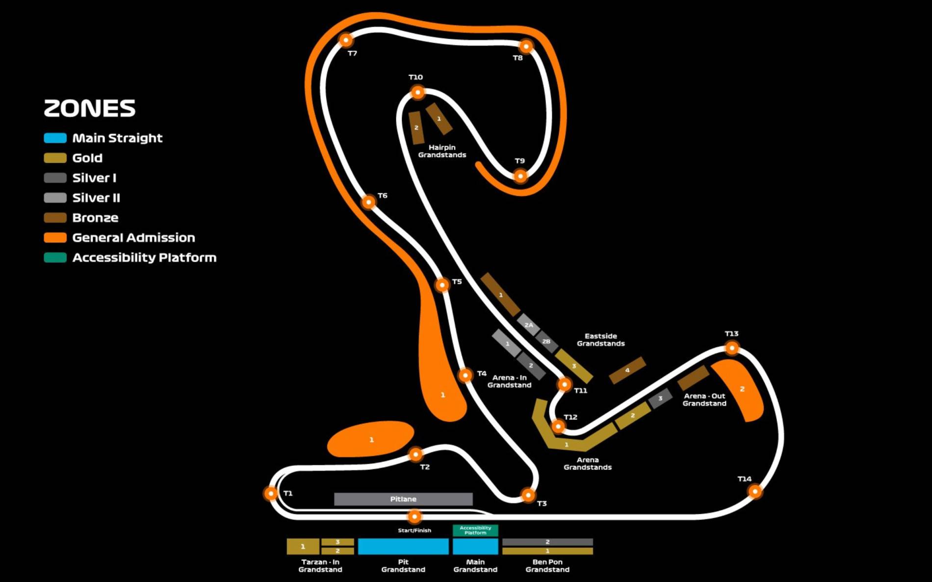 Hairpin Grandstand 1 (Bronze) F1 Dutch Grand Prix 2325 Aug 2024