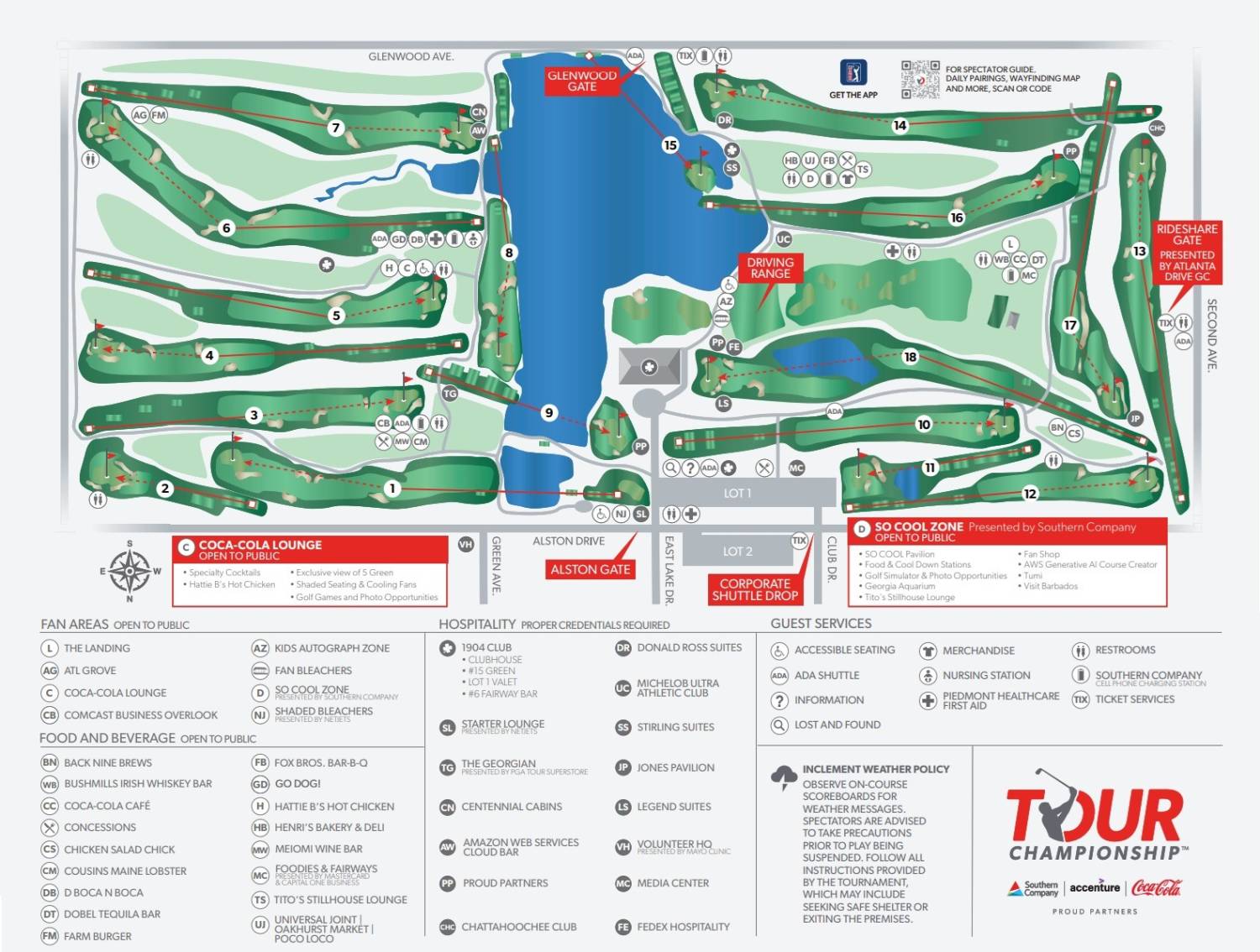 East Lake Golf Club Map
