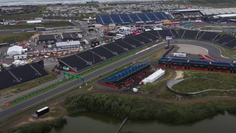 Eastside 4 is in the centre of the image, marked with blue flags