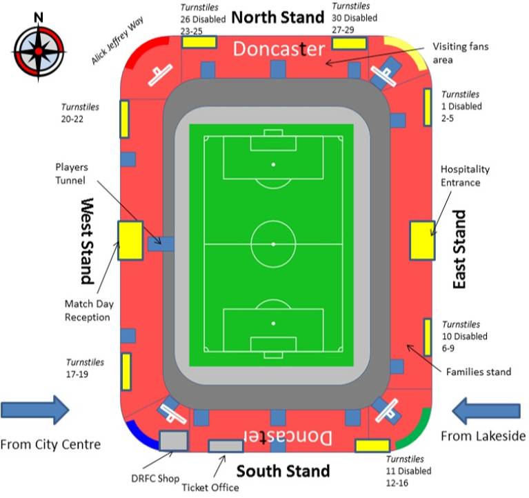 Eco-Power Stadium Map
