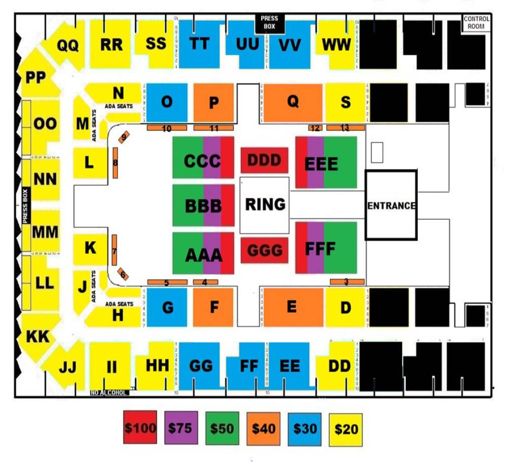 Ector County Coliseum Map