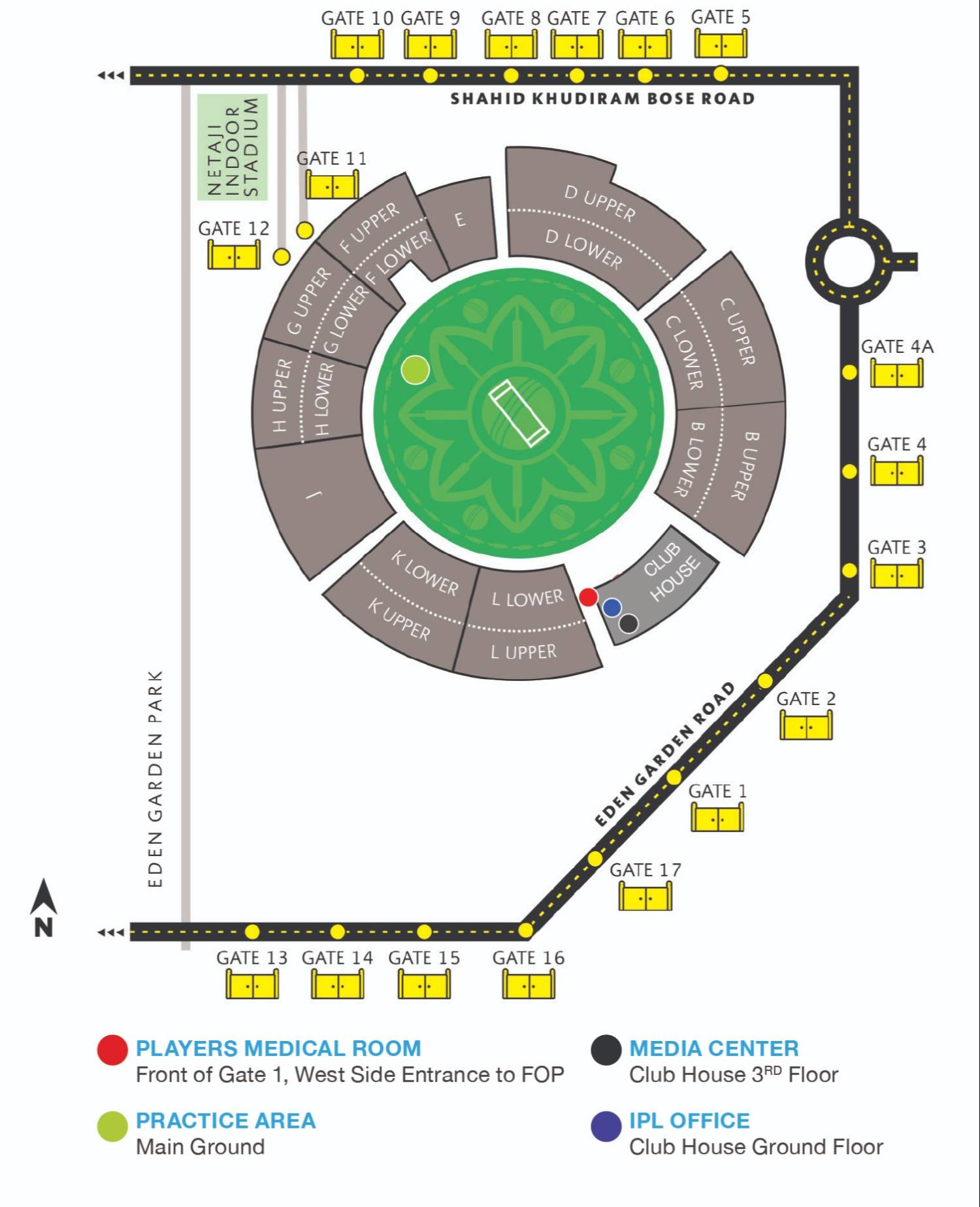 Eden Gardens Map