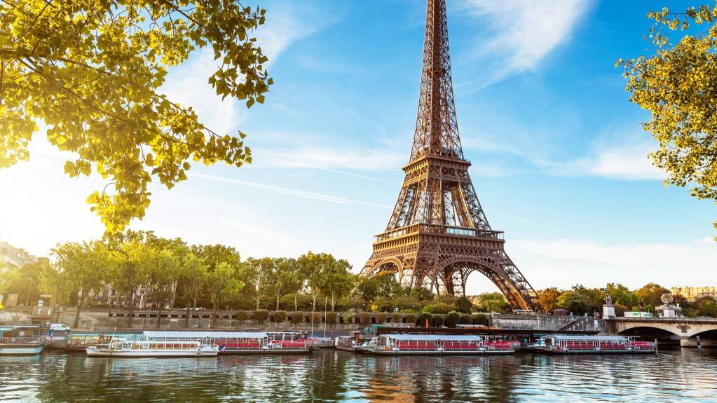 Eiffel Tower and Seine River