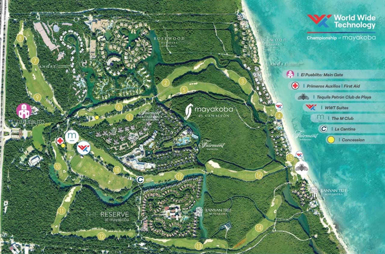 El Camaleón Golf Club Map