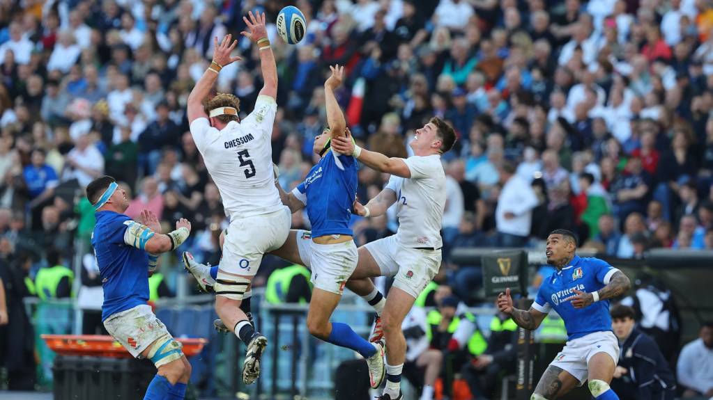 England racked up their first win of the tournament on Saturday, defeating Italy in Rome