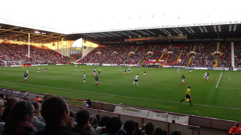 England's Under-21s playing at Bramall Lane