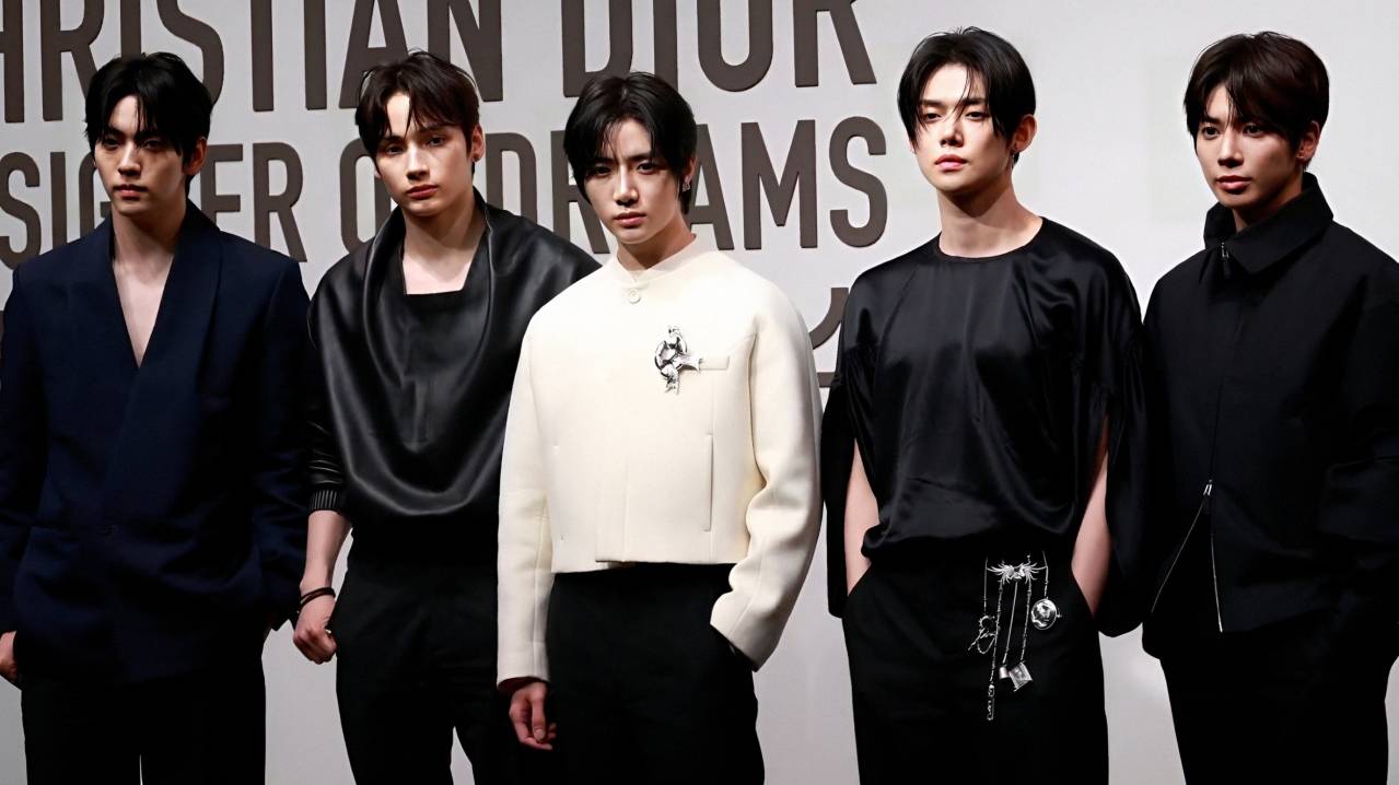 English: Tomorrow X Together at a Dior event