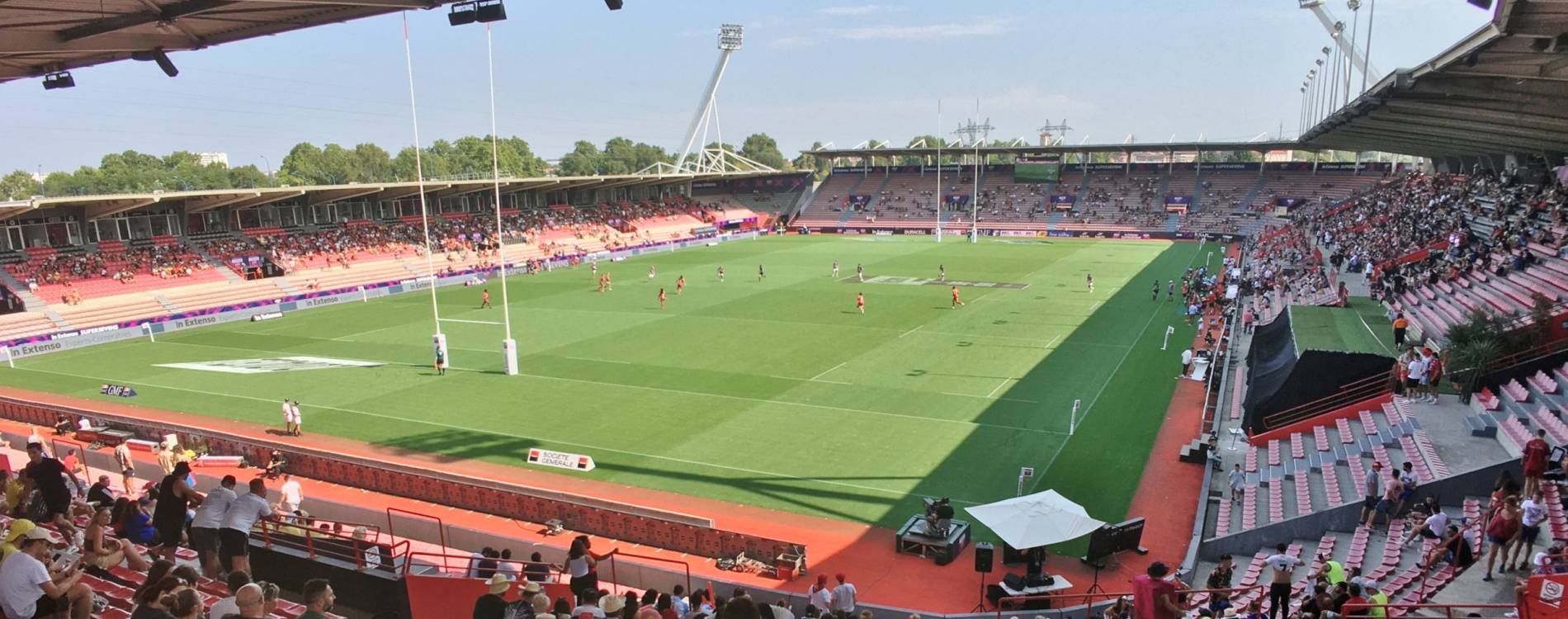 Ernest Wallon Stadium in Toulouse during a rugby union tournament