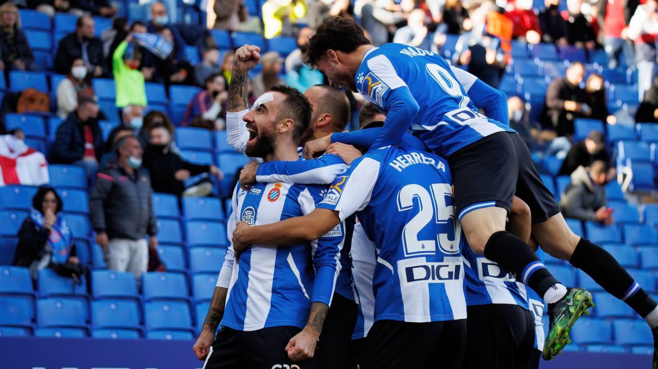 Espanyol celebrate a goal