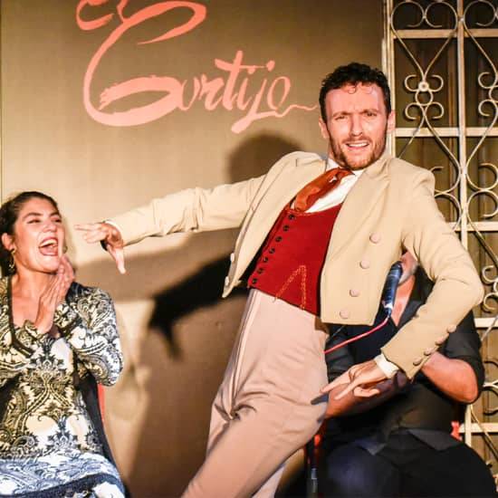 Espectáculo de flamenco local en Taberna el Cortijo