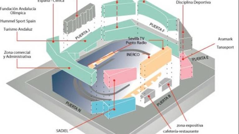 Estadio La Cartuja Map