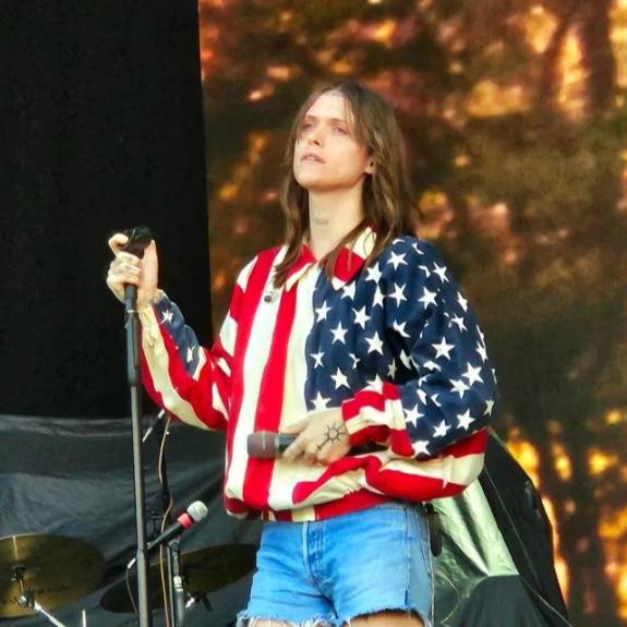 Ethel Cain performing at Gunnersbury Park in London
