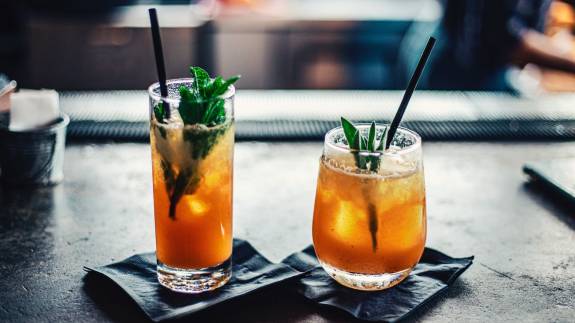 Example of drinks that might be served at the International Bar