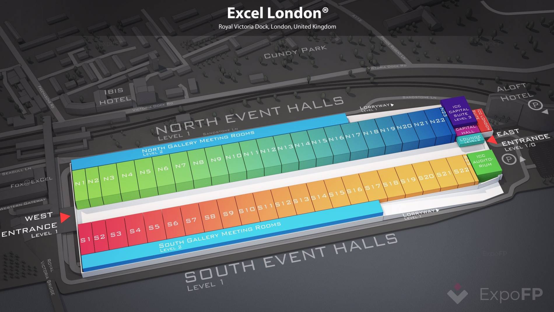 ExCeL London Map