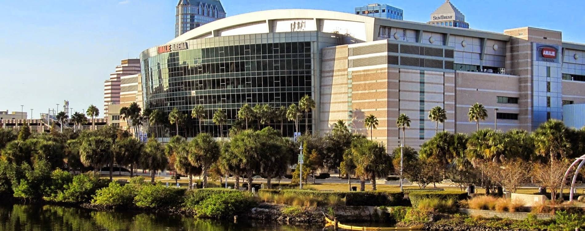 Exterior of Amalie Arena in Tampa